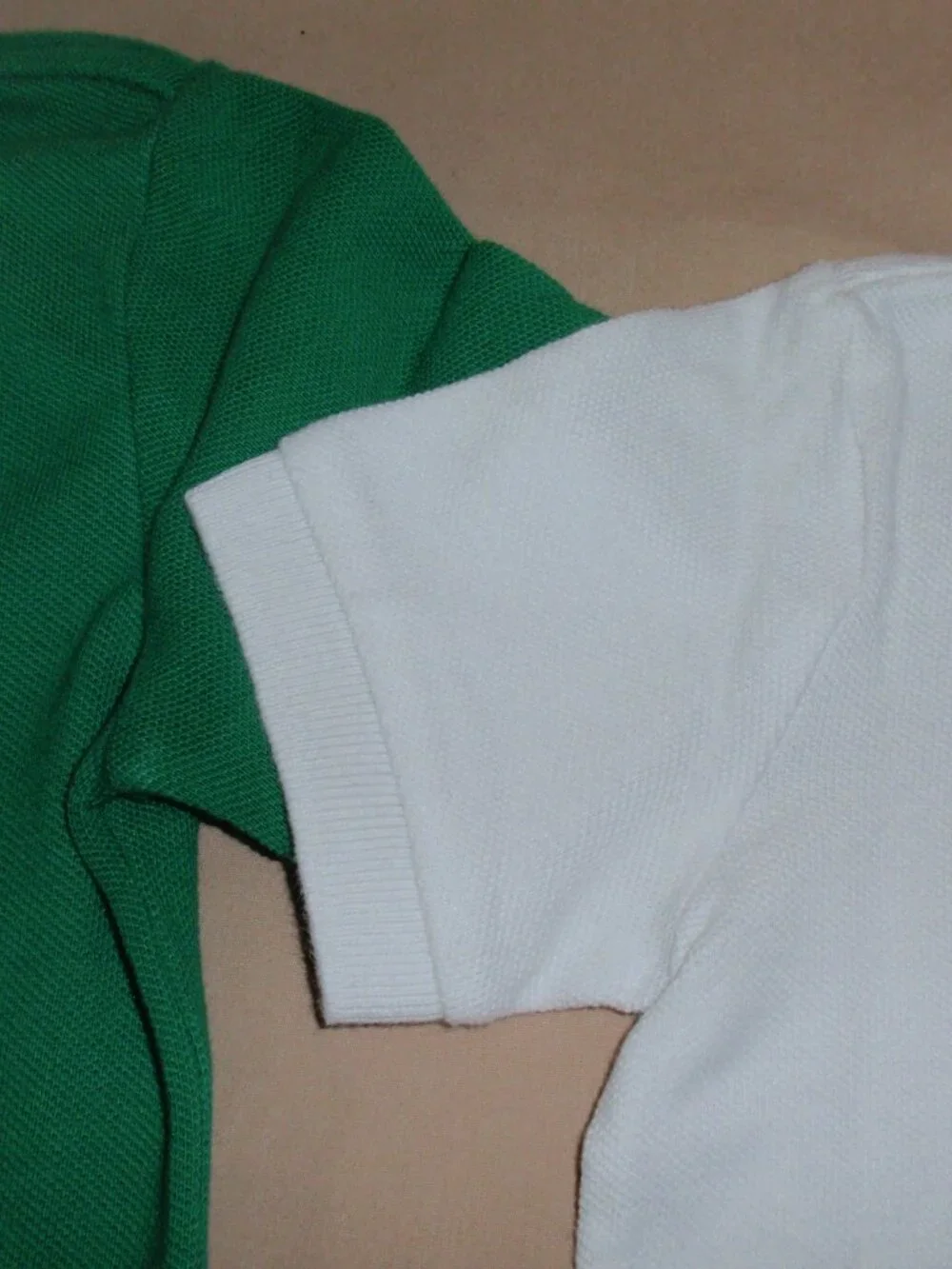 Lot of 2 Ralph Lauren Bear Colorblock Short Sleeve Pique Polos Sz 18m 2t